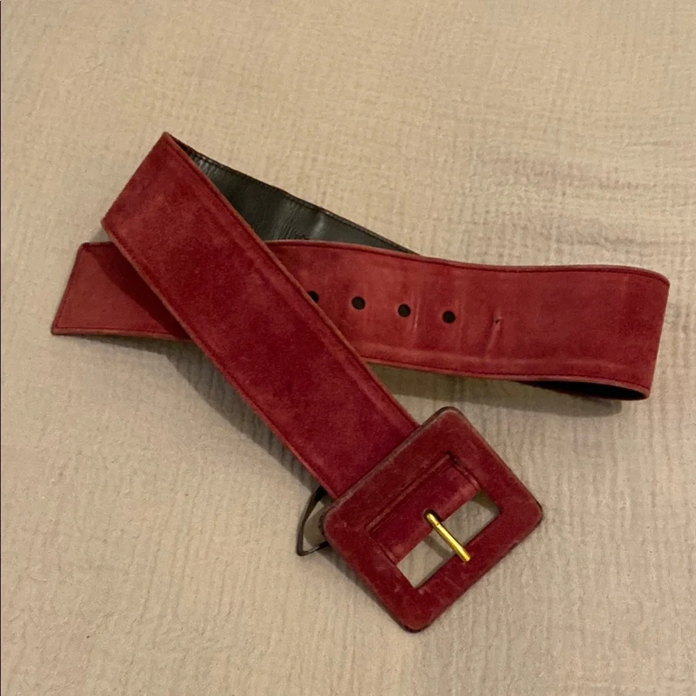 Yves Saint Laurent Vintage Suede Belt